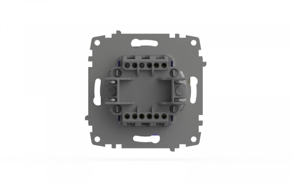 Выключатель двухклавишный с подсветкой ELBI Zena Vega 609-012500-203