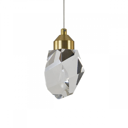 Подвесной светильник Indigo Cristallo 12053/1P Brass V000132L