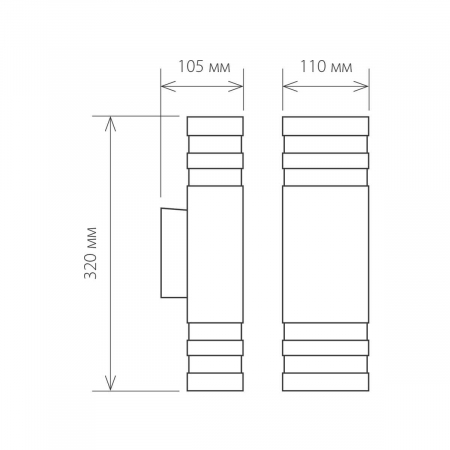 Уличный настенный светильник Elektrostandard 1449 Techno 4690389067723