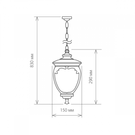 Уличный подвесной светильник Elektrostandard Andromeda H (GLYF-8024H) 4690389042737