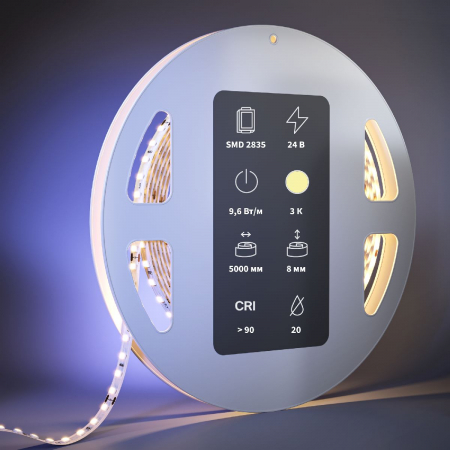Светодиодная лента Maytoni Led Strip 24В 2835 9,6Вт/м 3000К 5м IP20 201097