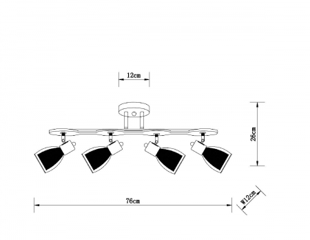 Спот Arte Lamp Harmony A5110PL-4AB